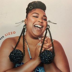 Blue Black Disco Earrings